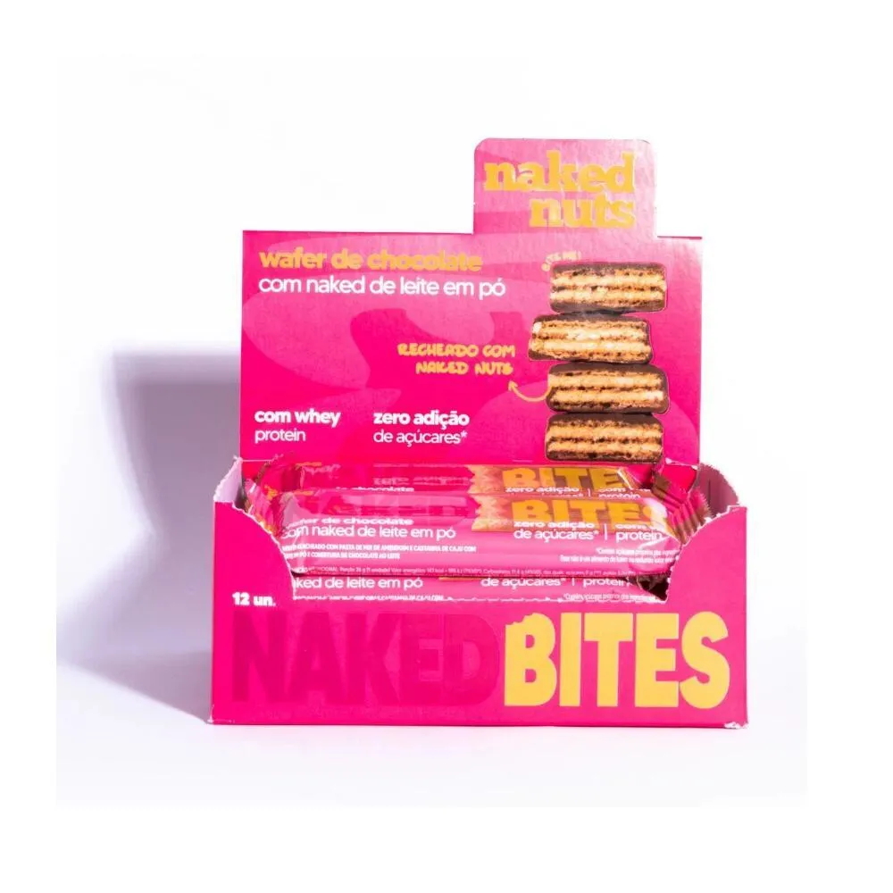 Wafer Chocolate ao Leite Naked (Cx c/12un de 26g)