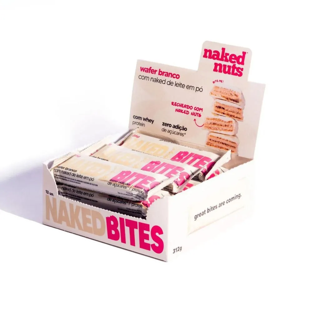 Wafer com Chocolate Branco Naked (Cx c/12un de 26g)