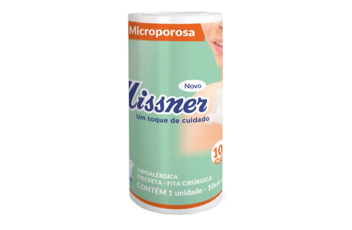 Fita Microporosa 10cm X 4,5m Hipoalérgica Missner - 1 Unidade