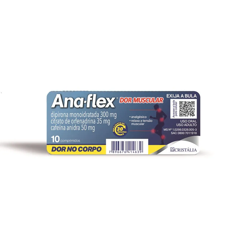 Ana Flex Com 10 Comprimidos 300+35+50mg