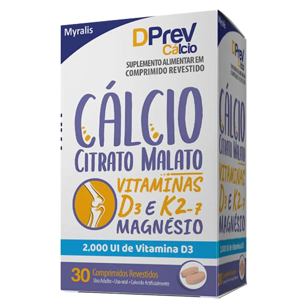 Dprev Calcio Com 30 Comprimidos Revestidos 2000ui