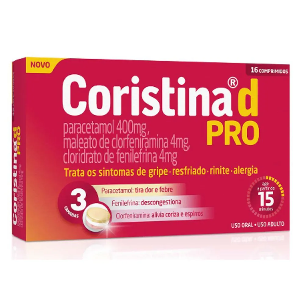 Antigripal Coristina D Pro 16 Comprimidos