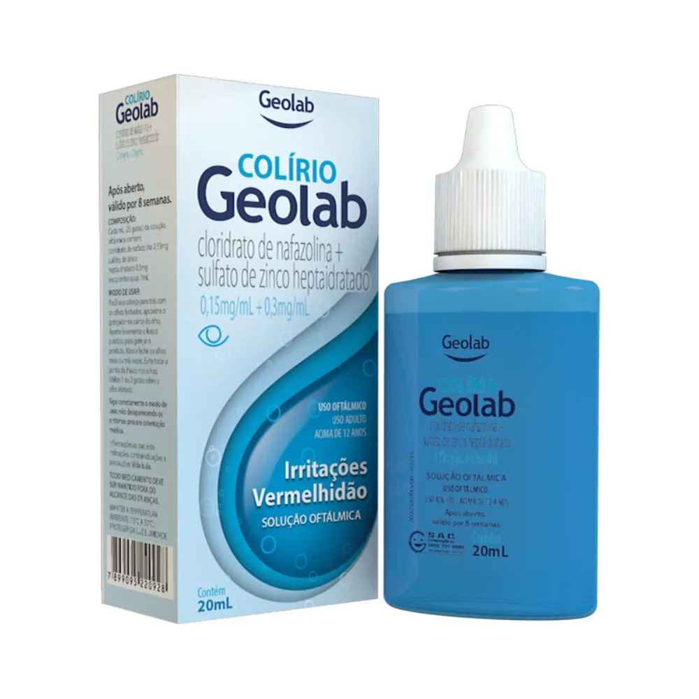 Colirio Geolab 20ml Solucao Oftalmica 0,15+0,3mg/ml