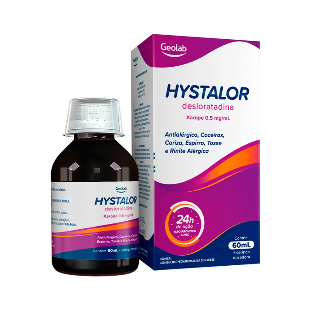 Hystalor 60ml Xarope+seringa Dosadora 0,5mg/ml