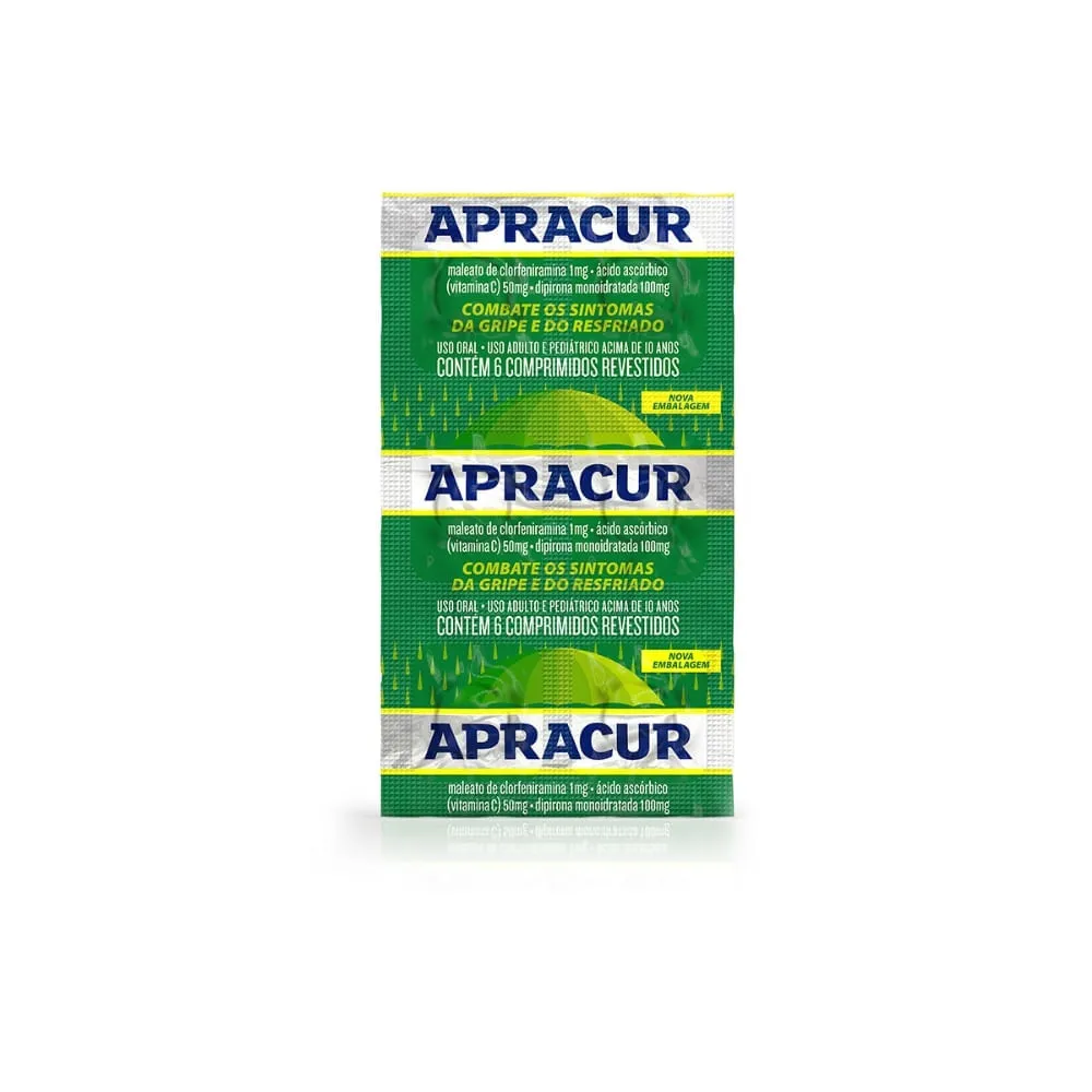 Apracur Com 6 Comprimidos