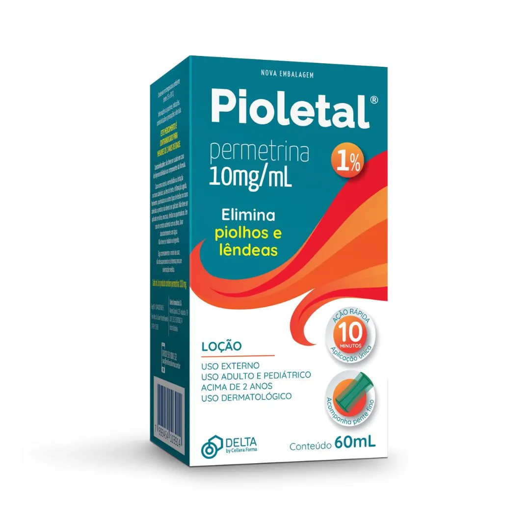 Pioletal 1% 10mg/ml 60ml Locao Delta