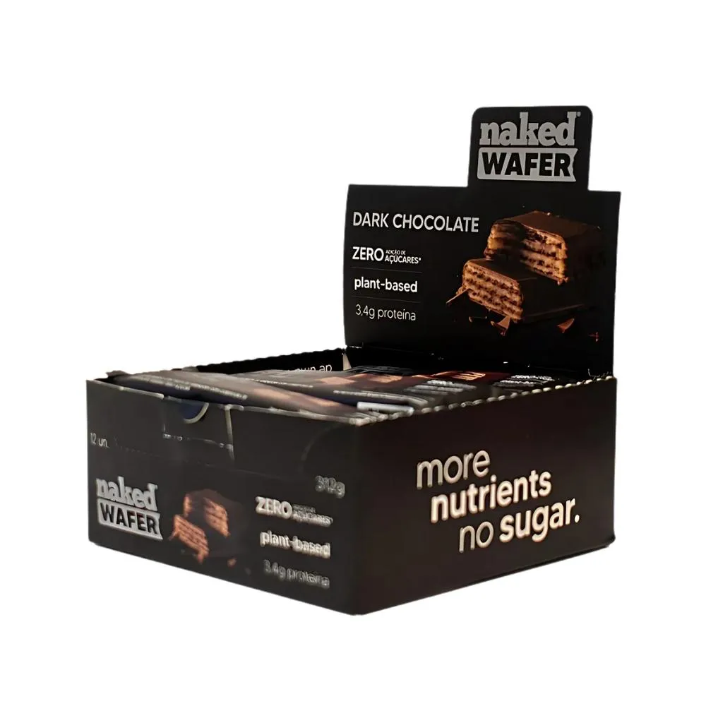 Wafer Dark Chocolate Naked (Cx 12un de 26g)