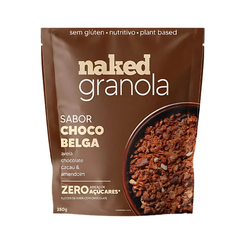 Granola Chocolate Belga e Aveia Naked Nuts 250g