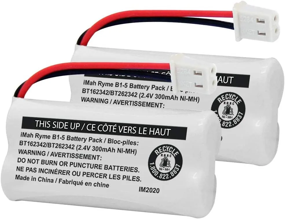02 Baterias Telefone Imah Bt162342/bt262342 2.4v 300mah
