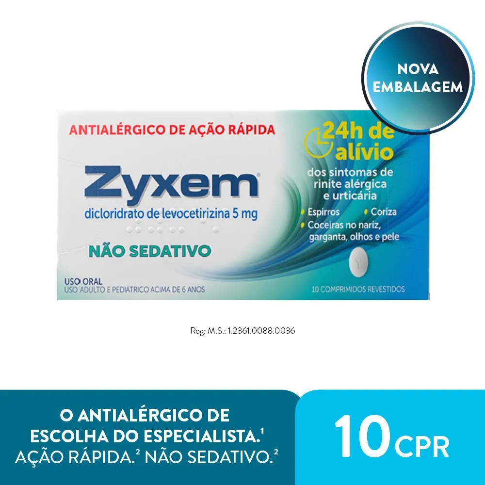 Zyxem 5mg Com 10 Comprimidos